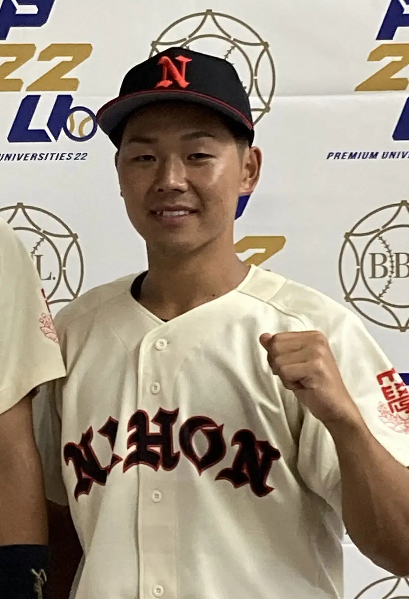 【画像・写真】日大・小濃　ドラ1候補撃ちV打で先勝「大学生を代表する武内君から打てて良かった」