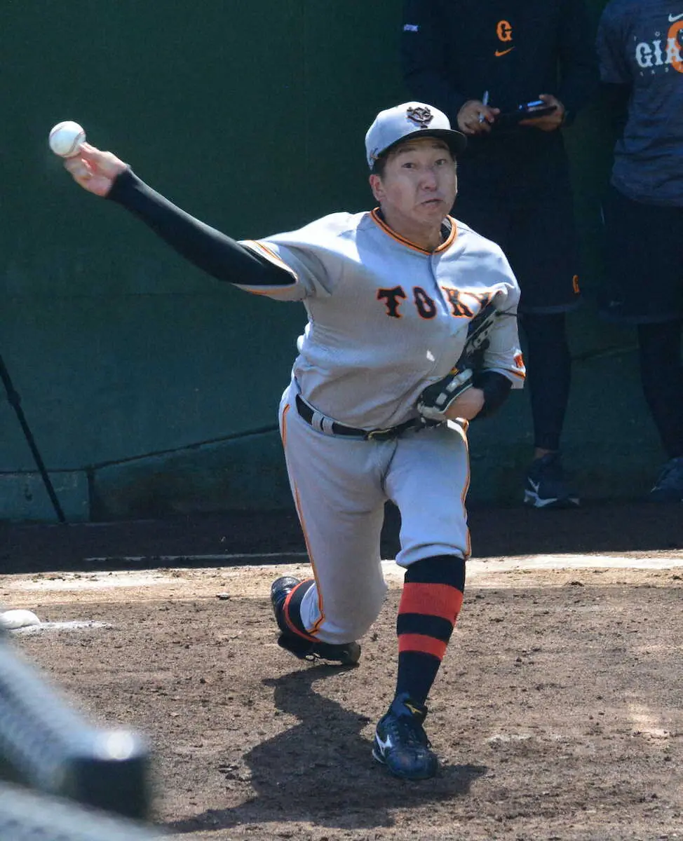 【画像・写真】右上肢のコンディション不良で離脱中の巨人・大勢　ブルペンで21球　最速150キロにスライダーも