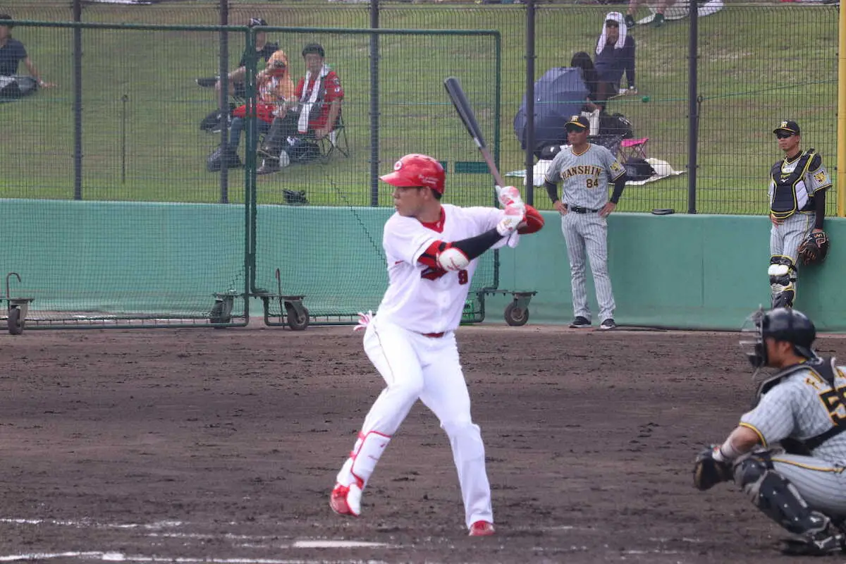 【画像・写真】広島・秋山、2軍戦で実戦復帰　3打数1安打で回復アピール
