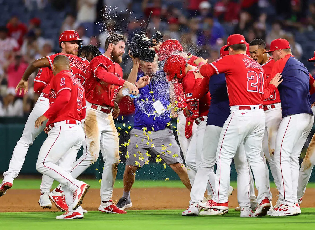【画像・写真】エンゼルス・ネビン監督　大谷の代打出場は「ノー。100％の状態で打てる感じでなかった」あす以降は…