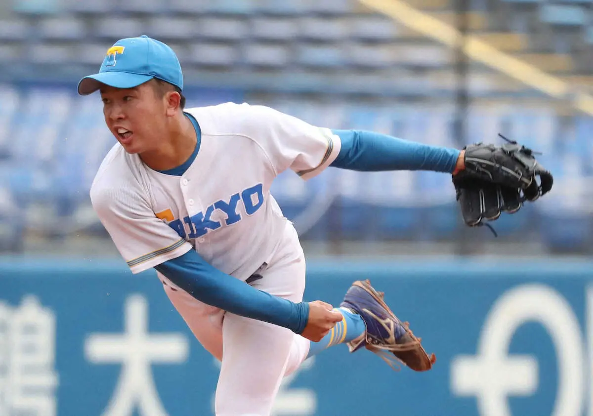 【画像・写真】東大・松岡、敗戦も7回2失点に自信