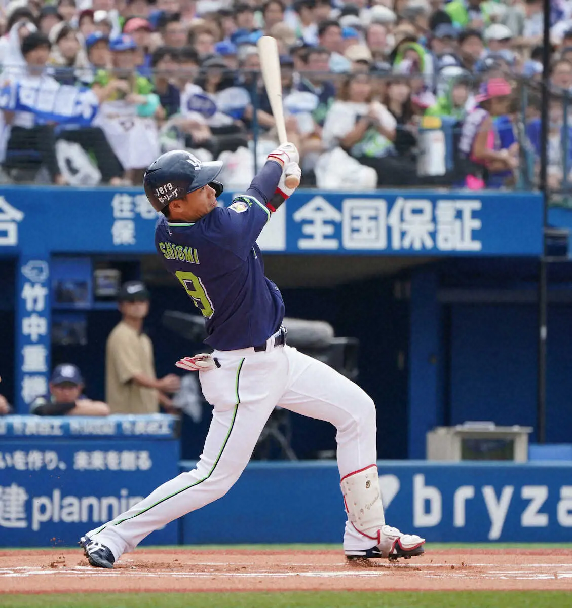 【画像・写真】ヤクルト・塩見　復帰即プレーボール弾　自身2本目「真っすぐを狙ってしっかり振れた」
