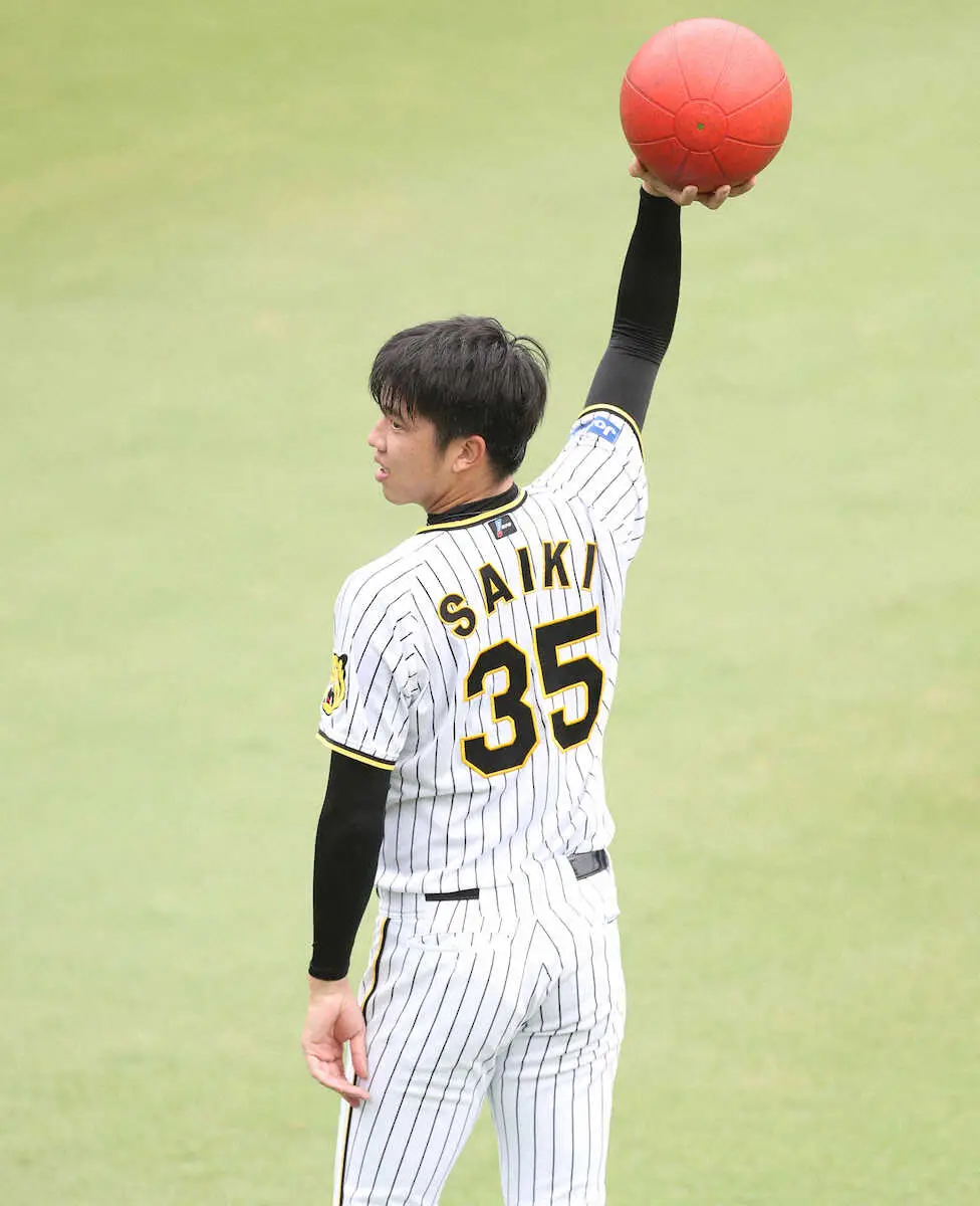 【画像・写真】阪神・才木、胴上げ投手に意欲！最短Vとなる14日巨人戦先発予定「自分が最後まで投げるつもりで」