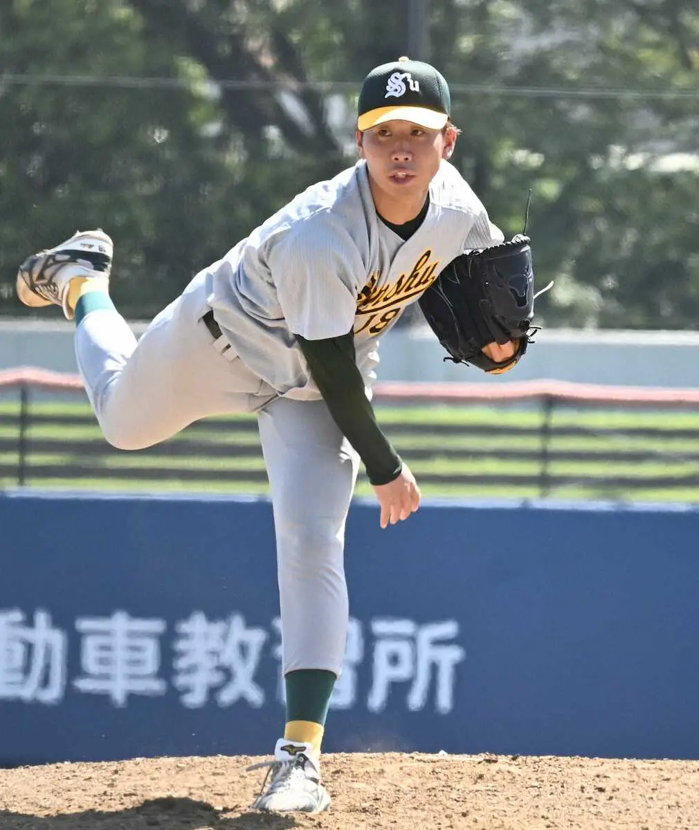 【画像・写真】専大のドラ1候補・西舘昂汰は1球に泣く　8回までわずか1安打もサヨナラ負け