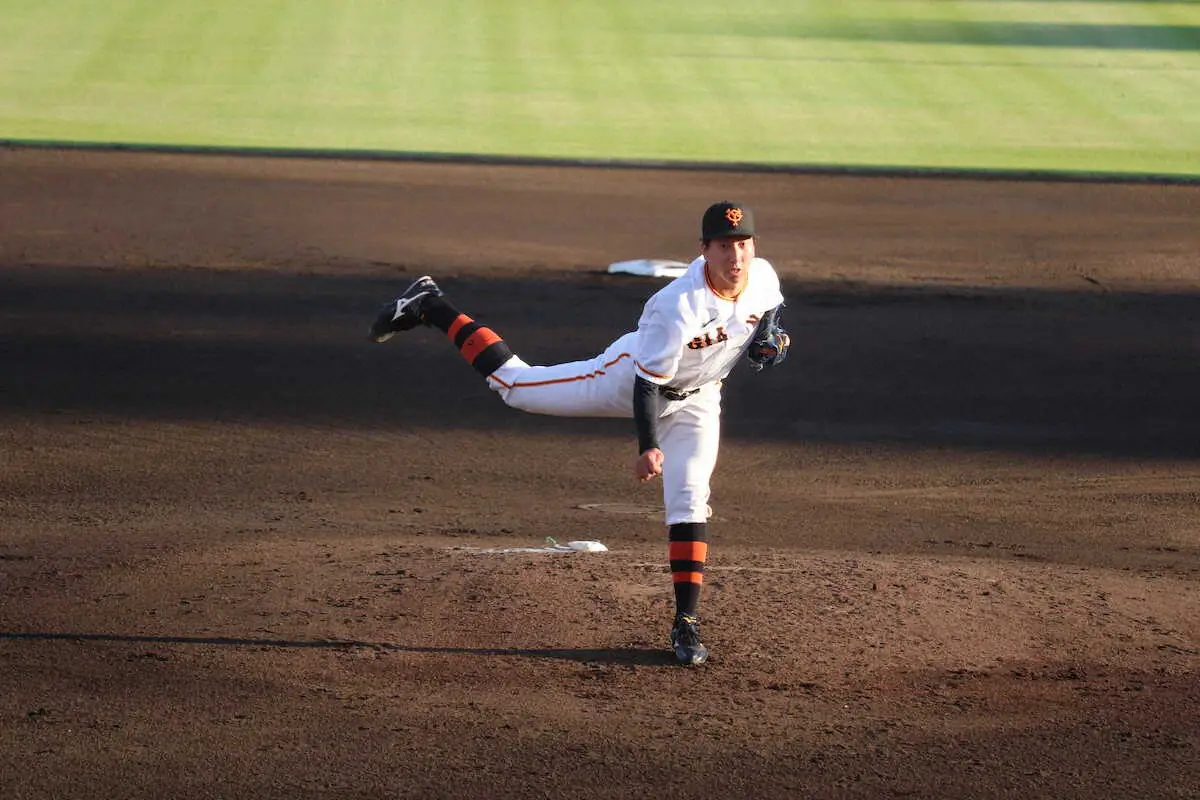 【画像・写真】巨人・大勢　復帰2度目の実戦登板　2失点も1軍復帰へ順調　「元気に投げられているので、あとは内容」