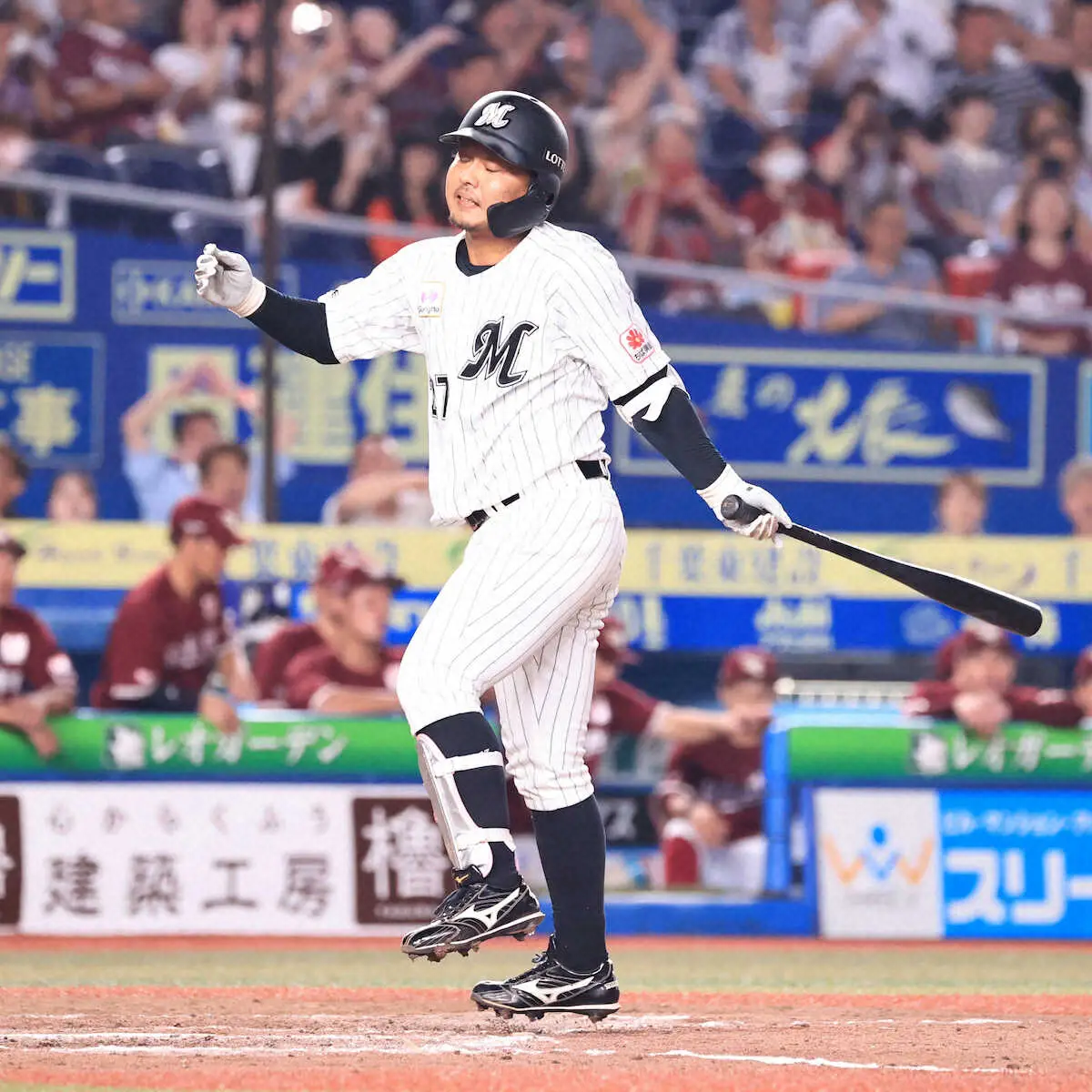 【画像・写真】ロッテ　4度の満塁機生かせず…17残塁での敗戦にネット衝撃「野手連中は大反省会」「そりゃ勝てない」