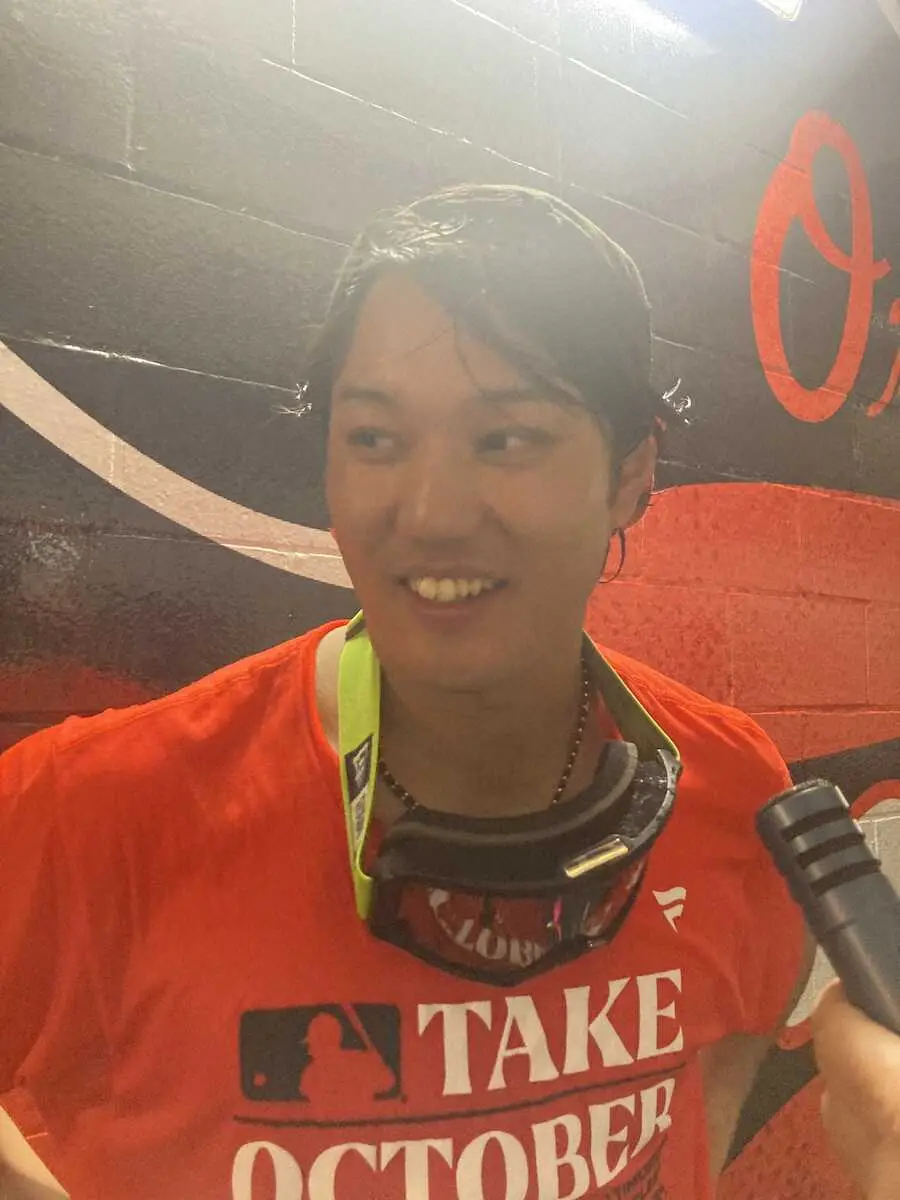 【画像・写真】オリオールズ・藤浪　PO進出　古巣・阪神の“アレ”じゃないけど…初シャンパンファイトに大興奮