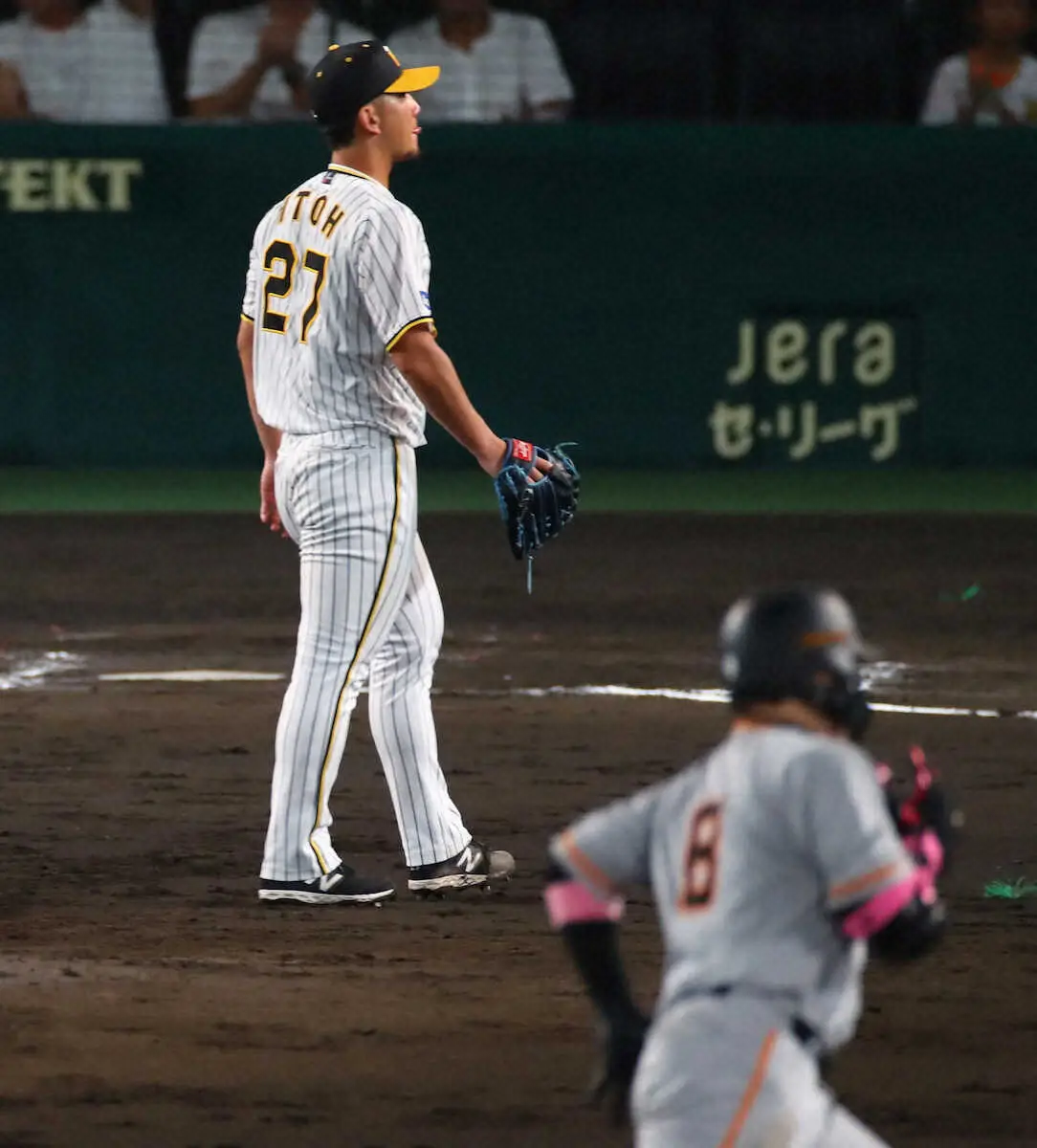 【画像・写真】阪神・伊藤将は自己最多11勝ならず…7回に同点ソロ、勝ち越し許す