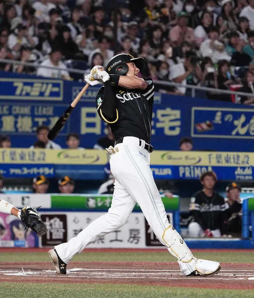 【画像・写真】ソフトバンク　ギータだ今宮だ三森だ！初回速攻5点　本拠地CSへロッテに勝率並んだ2位浮上　