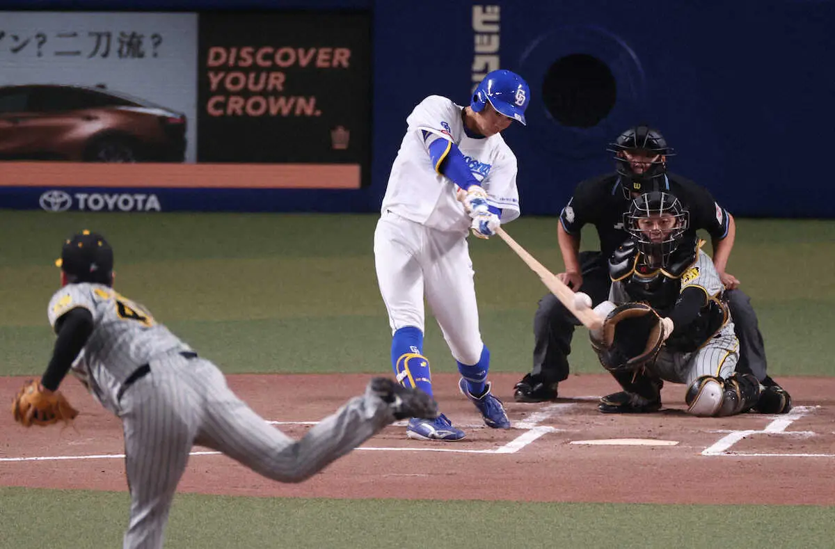【画像・写真】最多安打のタイトルを争う阪神・中野と中日・岡林　直接対決でともに初回に安打をマーク