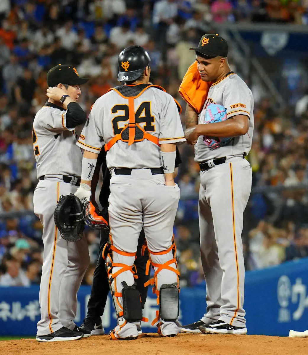 【画像・写真】巨人メンデス　5回1失点好投も6勝目ならず　味方打線がDeNA大貫に6回まで10K無得点