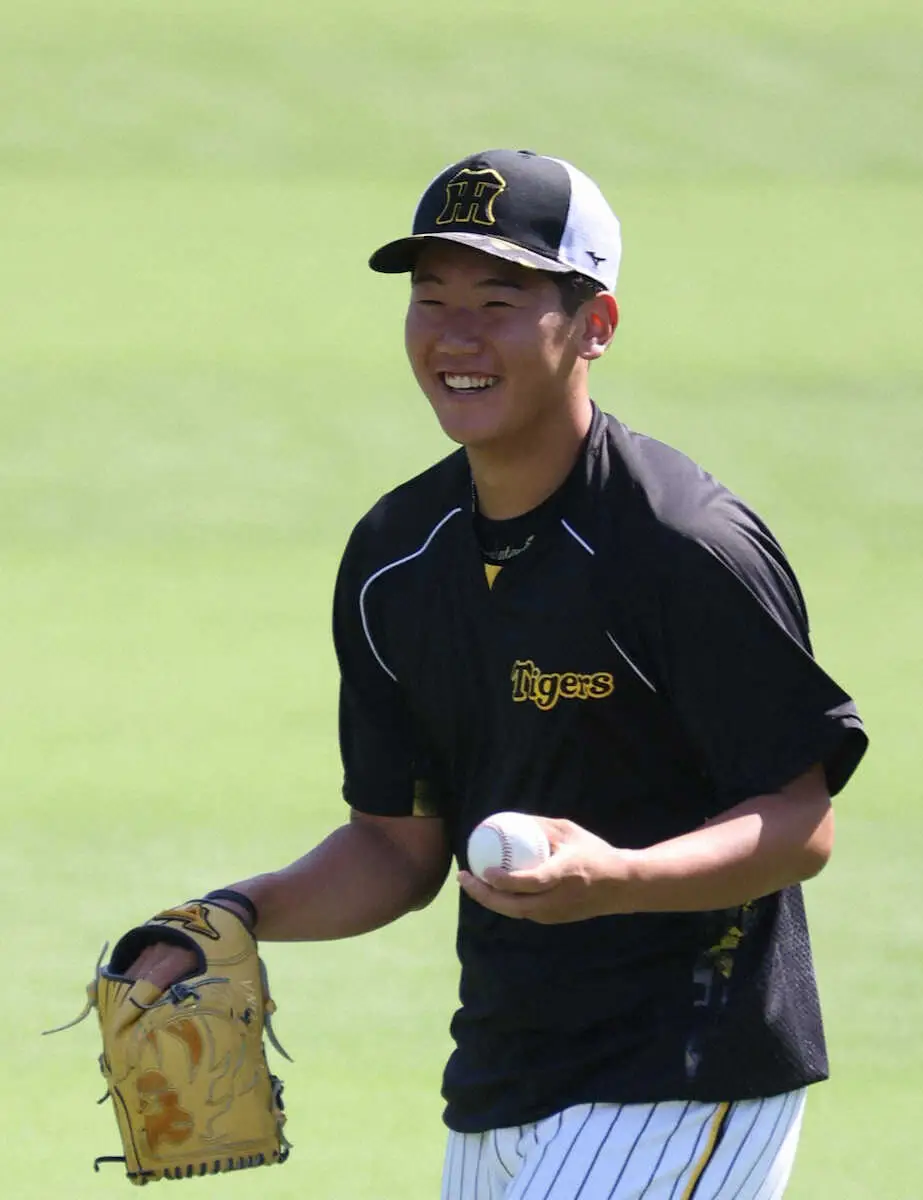 【画像・写真】阪神　ドラ2ルーキーの門別が広島戦でプロ初先発へ　岡田監督「今度は頭から行かせるよ」