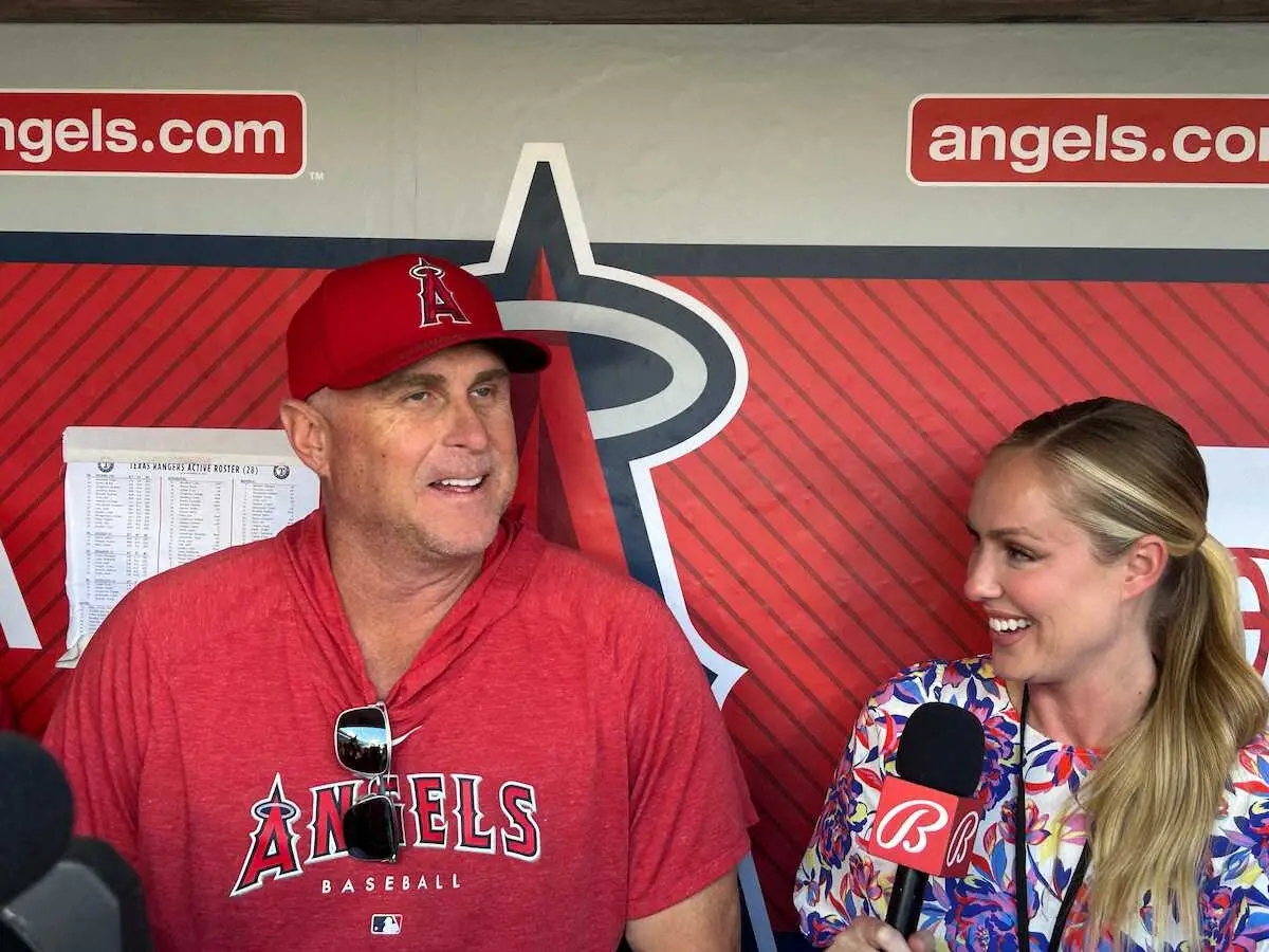 【画像・写真】エンゼルス・ネビン監督　大谷の打率3割超は「外野席に野手を置けない」