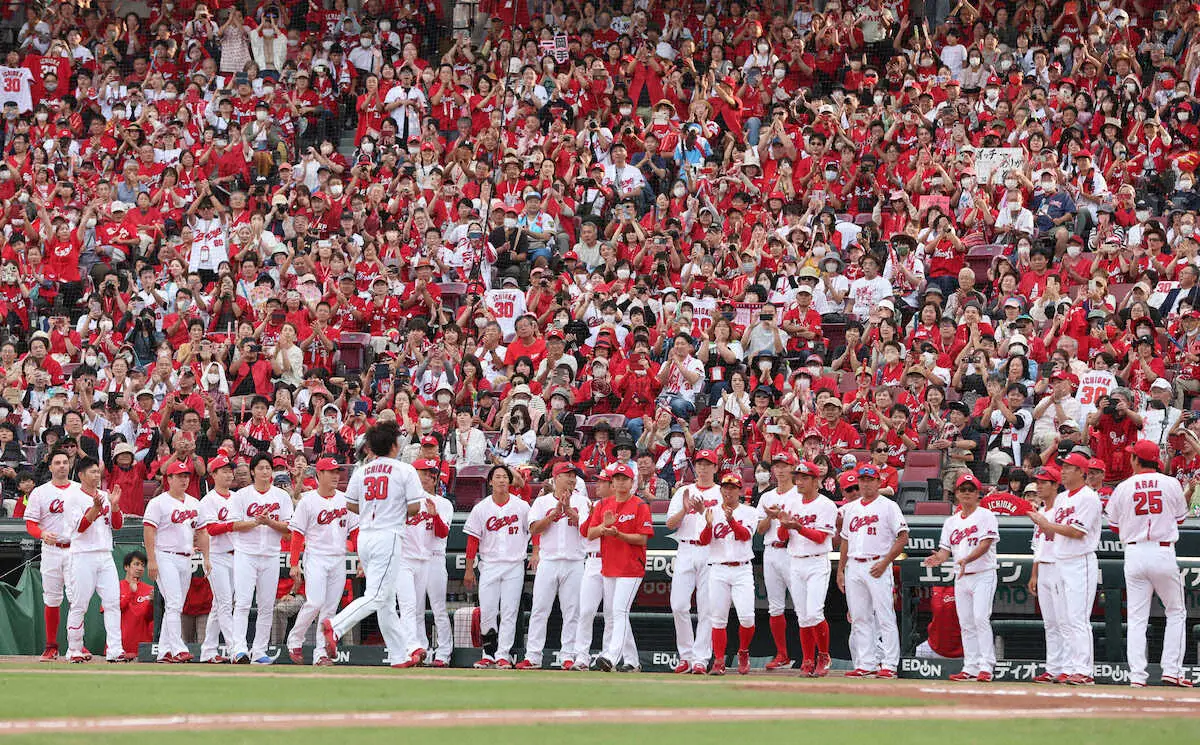 【画像・写真】現役引退表明の広島・一岡がラスト登板　144キロ直球で見逃し三振に抑える　