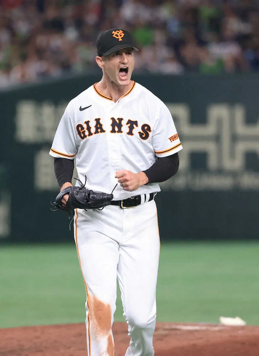 【画像・写真】巨人グリフィンが60日ぶり6勝目　松田ラストマッチで7回8K零封の力投