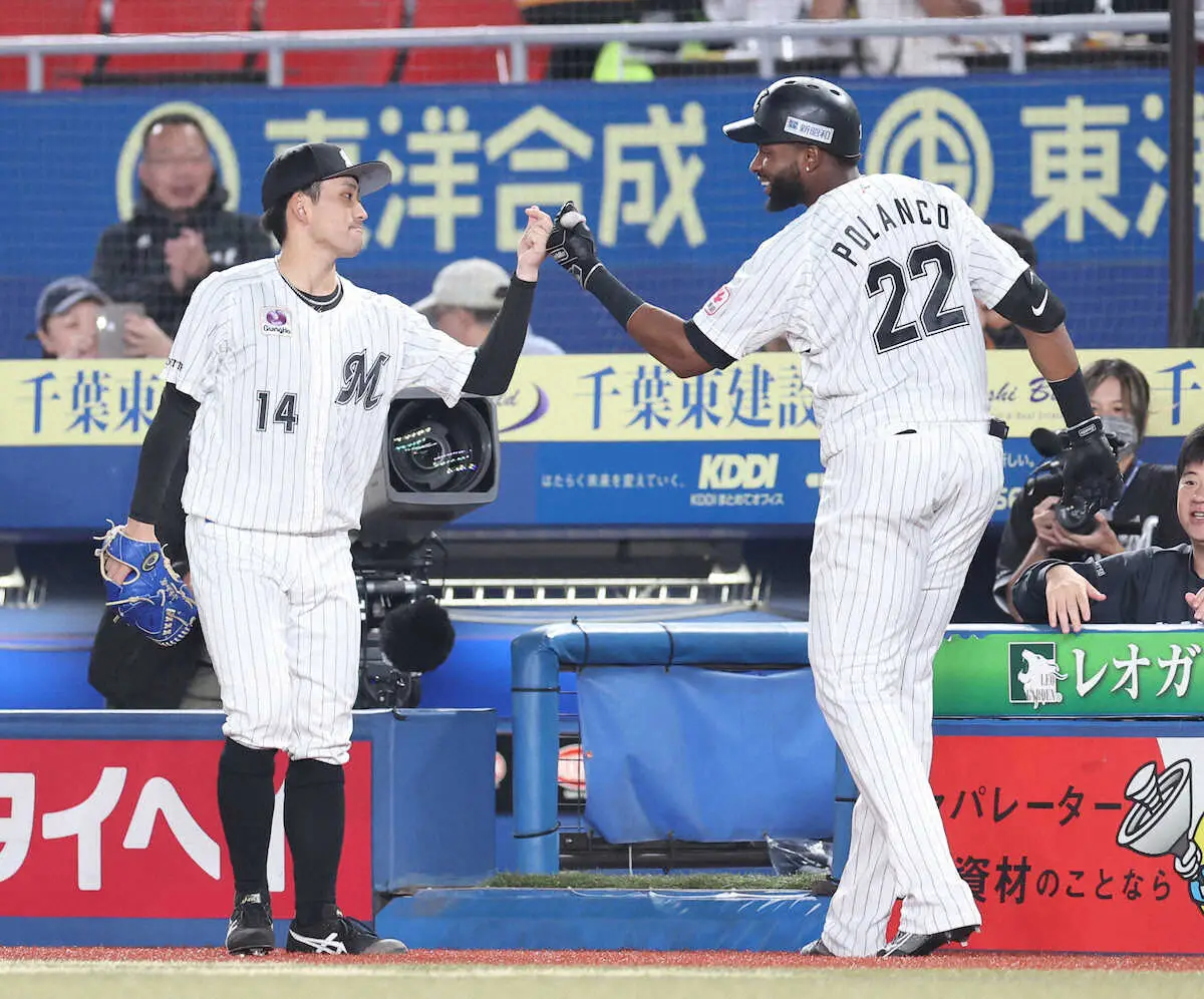 【画像・写真】ロッテ・ポランコ　ついに出た26号ソロ!キング単独トップ浮上でネット騒然「本塁打王決まりか?」