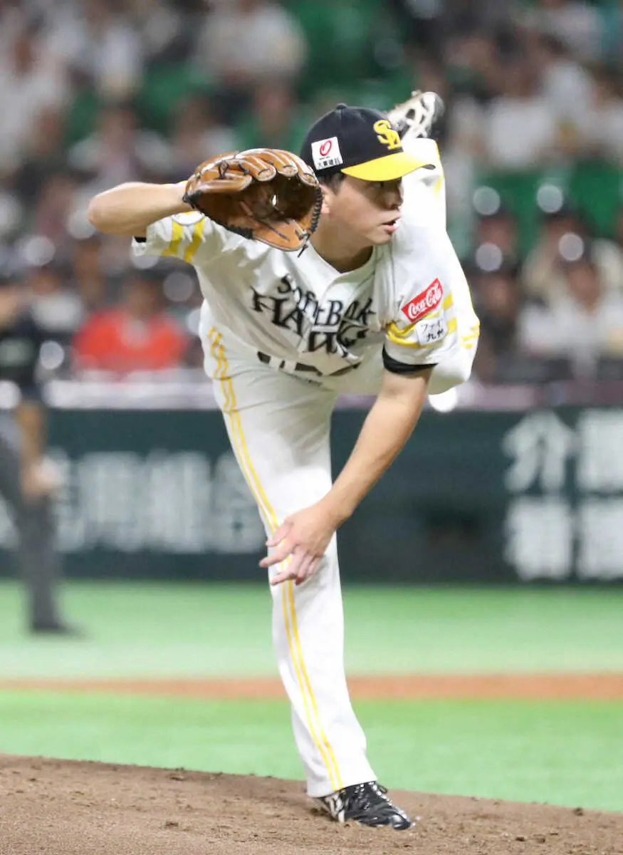 【画像・写真】ソフトバンク大関にアクシデント発生か…6回途中77球で突然の降板　無失点の好投中に