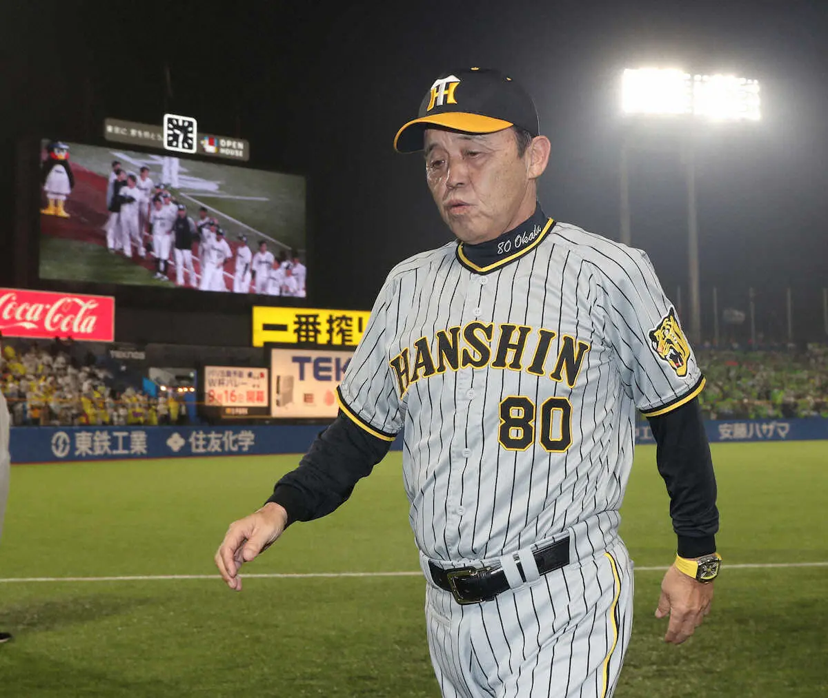 【画像・写真】阪神・岡田監督は「価値がある」と大山と中野を評価　辞任した原監督には「びっくりした」