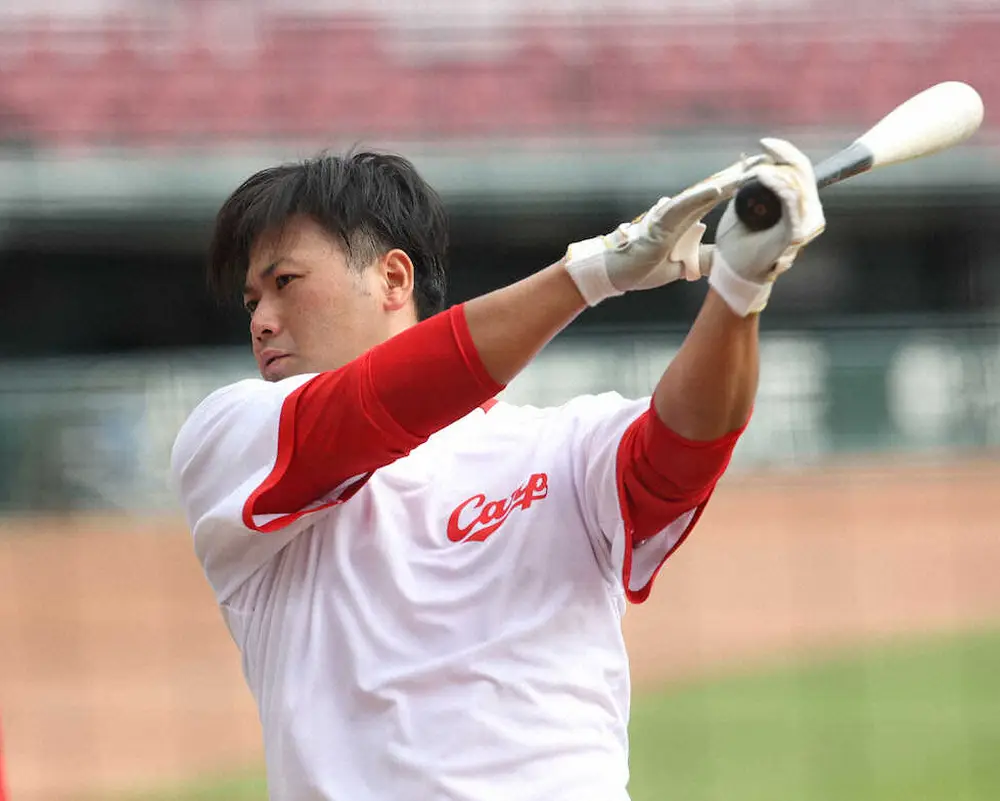 【画像・写真】広島・末包がCS先勝のキーマン　DeNA東撃ち任せろ「気負うことなく入れる」