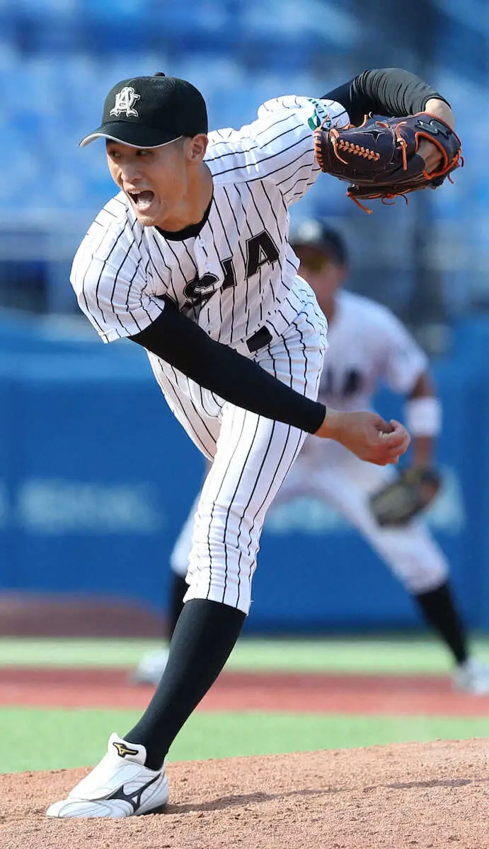 【画像・写真】亜大・エース草加　チーム救った今季初完封　入れ替え戦回避へ「自分が投げて0点に抑えれば負けない」