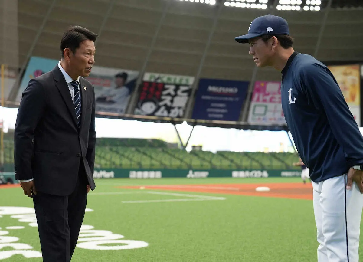 【画像・写真】侍・井端新監督が西武にあいさつ　松井監督らと約1時間コミュニケーション