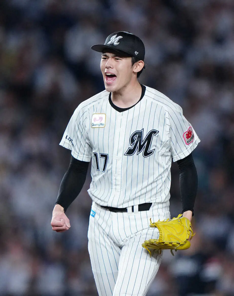 【画像・写真】ロッテ・朗希、2年ぶりCSで完全投球発進　最速162キロ、3回41球4奪三振「皆さんの応援が力に」