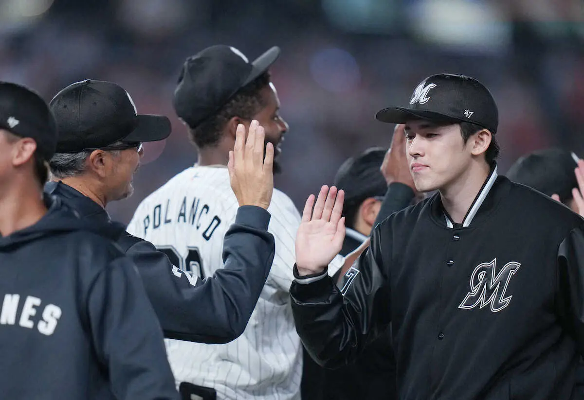 【画像・写真】ロッテ・朗希、27日ぶり登板に不安も「声援に背中押してもらえた」　次回は「出番が来たら頑張ります」