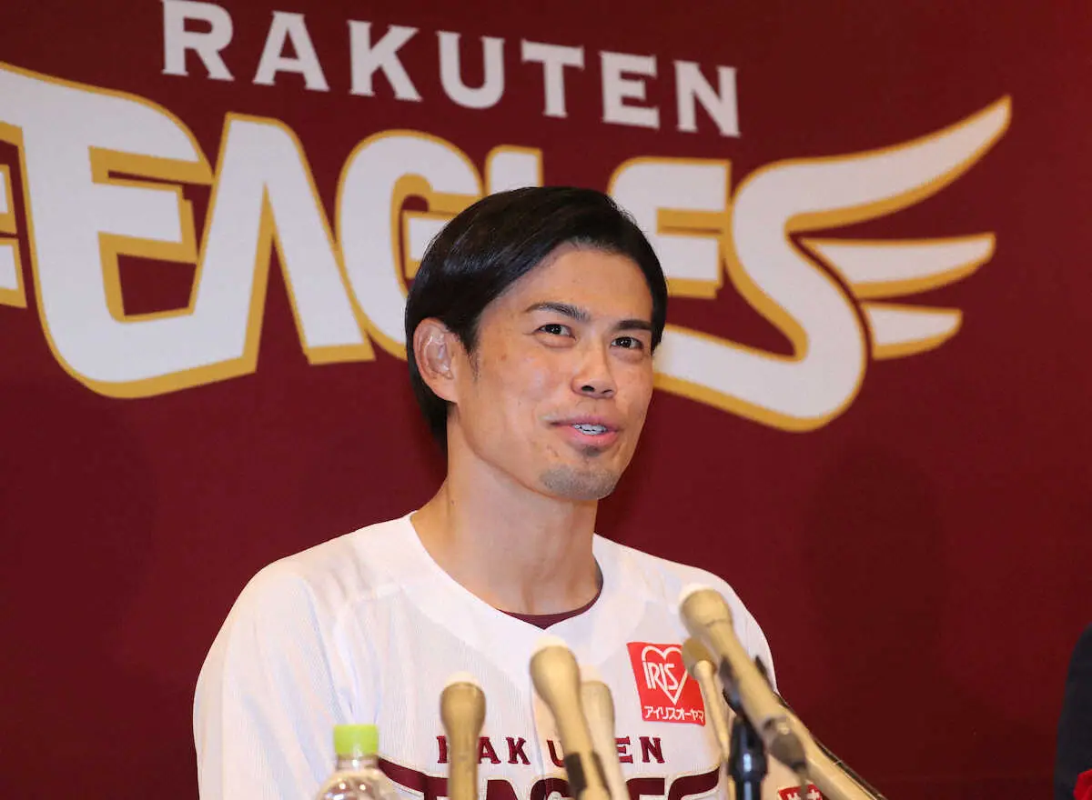 【画像・写真】楽天・今江新監督が会見　就任要請は「ビックリ」も「やるからには頂点、信頼し合えるチームにしたい」