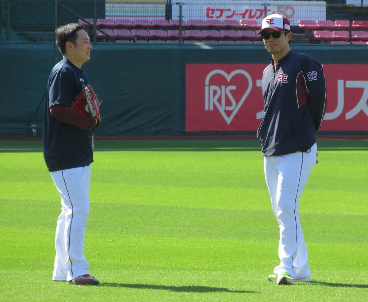 【画像・写真】楽天・松井裕に“青空残留交渉”　今江新監督が異例ラブコール「来年も一緒にやれたら」