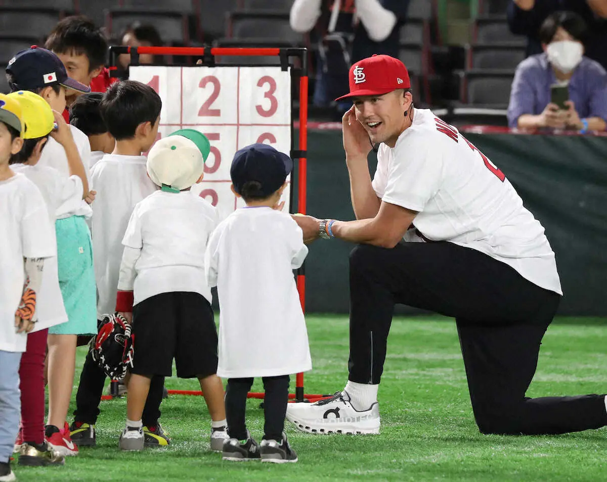 【画像・写真】ヌートバーが福岡で野球教室　28年のロス五輪での野球復活「野球がオリンピックに戻るのは凄くいいこと」