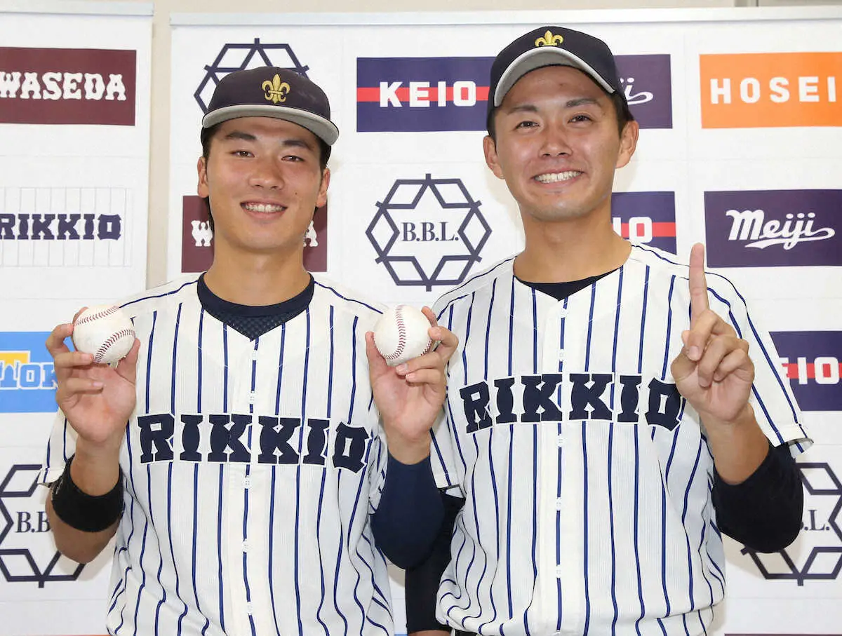 【画像・写真】立大が今季初勝利　開幕からの連敗8で止める　4年生コンビが躍動　安藤は2本塁打、渡部が初勝利