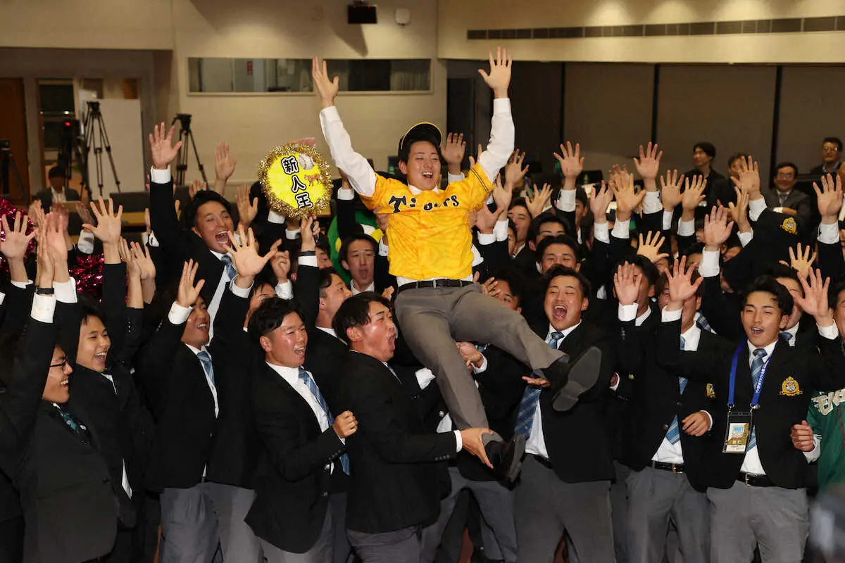 【画像・写真】阪神1位・下村　「村上2世」は西宮市出身の熱烈虎党「地元だったので行きたいと思っていました」