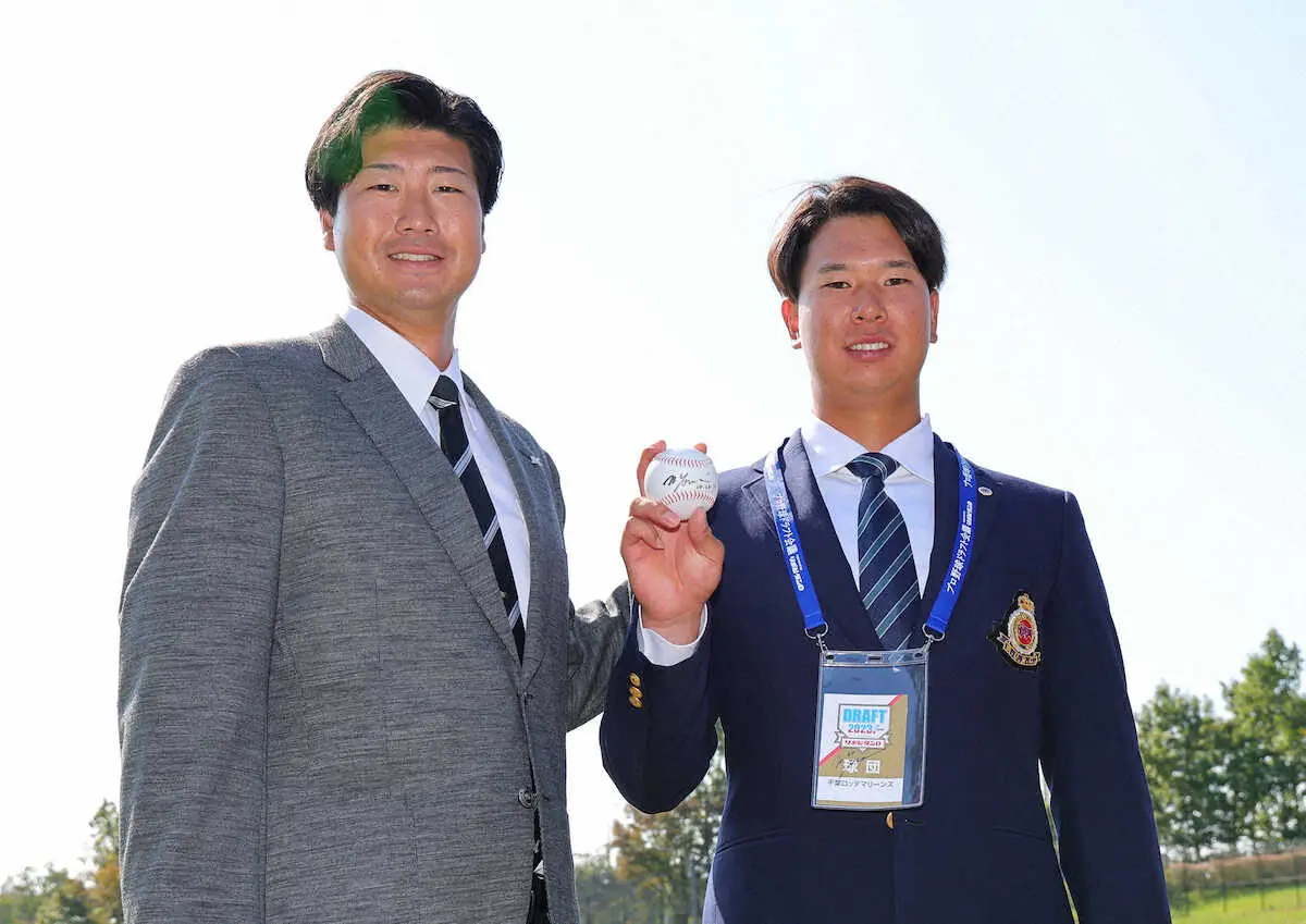 【画像・写真】ロッテ1位の明大・上田　指名あいさつに「愛される選手になりたい」