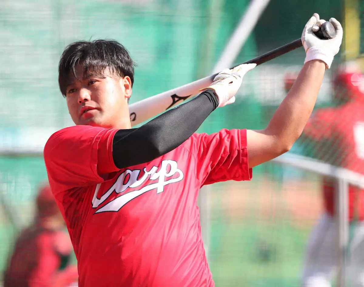 【画像・写真】広島・末包「（監督に）言われなくても、それ以上にやる」　新井監督の愛情指令に反骨心