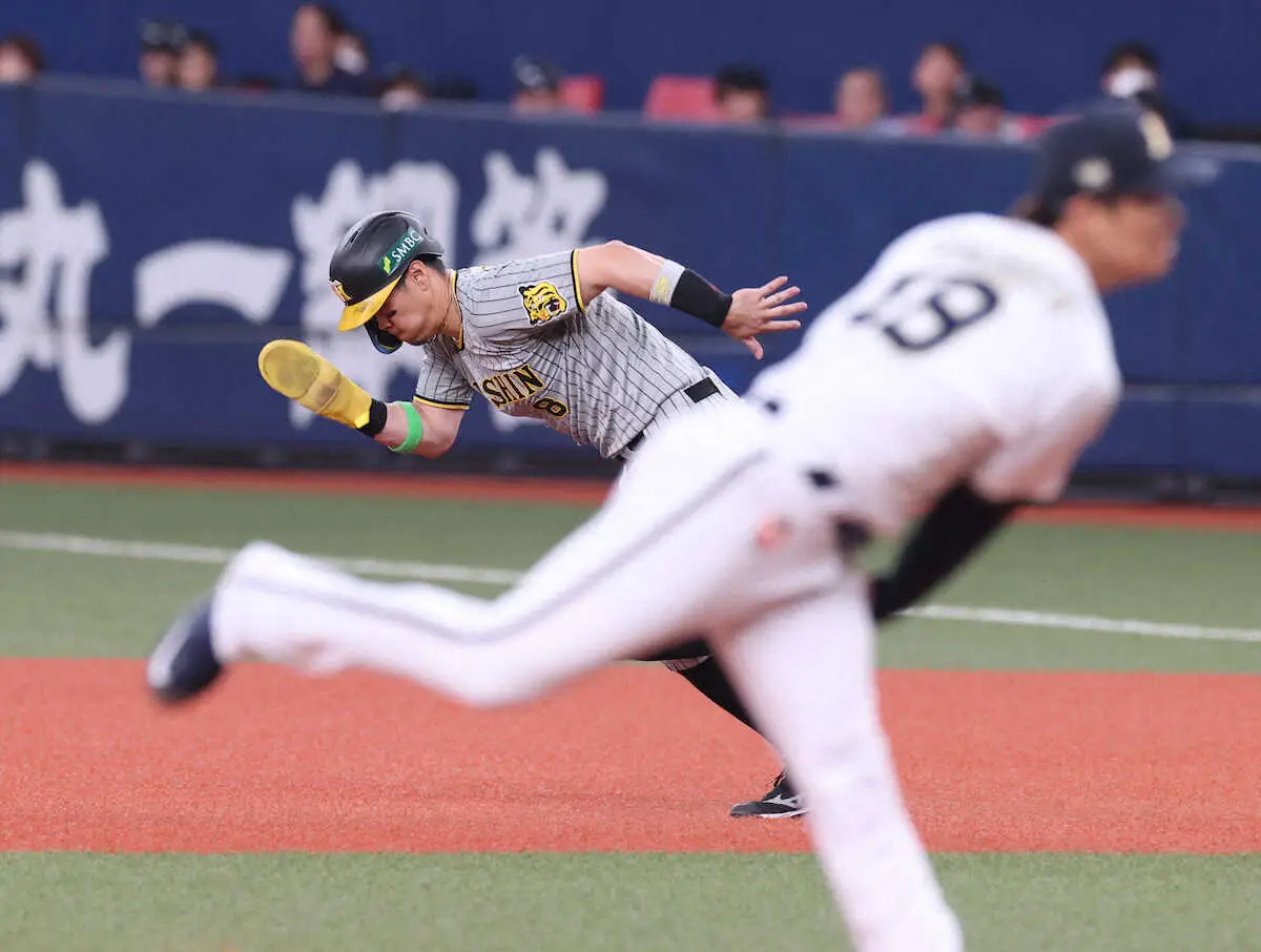 【画像・写真】阪神がオリ・山本から5回一挙4点！先発DH起用の渡辺諒が先制適時打「初球から思い切って」