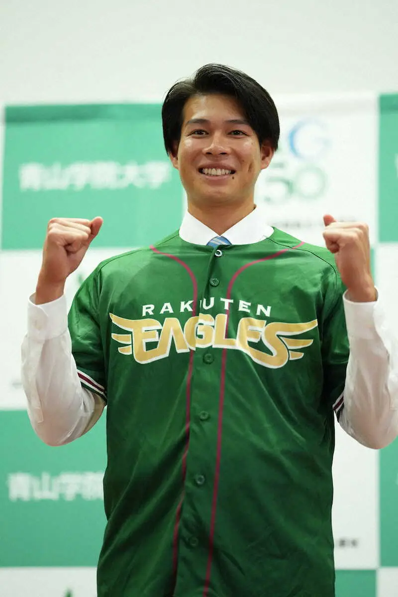 【画像・写真】長かった2時間の先にあったプロの世界　青学大の中島大輔主将は6位指名で楽天へ