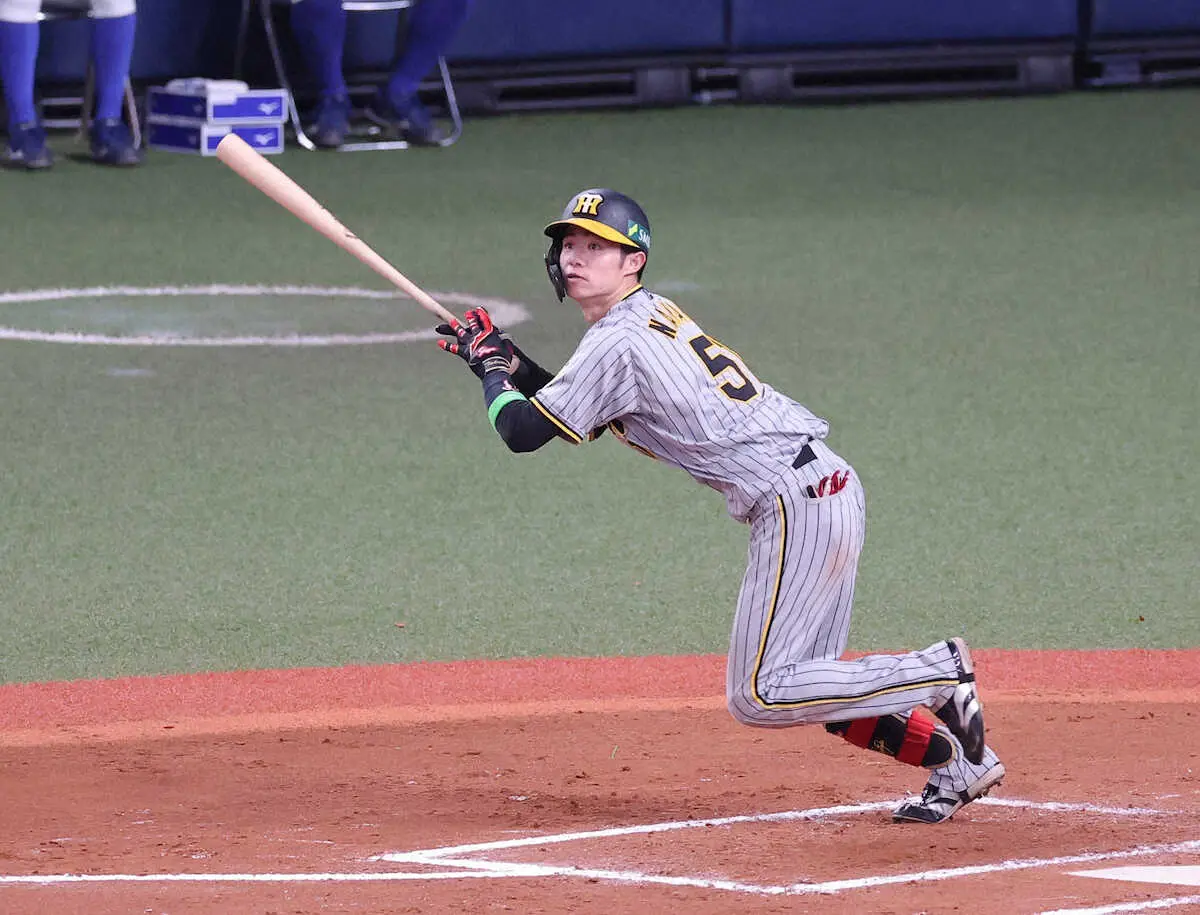 【画像・写真】阪神・中野「何とかチームのために」3安打2打点の大当たり　近本との1、2番コンビがけん引