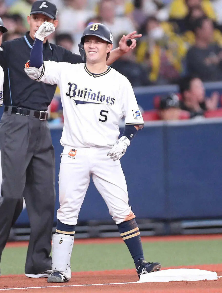 【画像・写真】オリ西野　均衡を破る先制の適時三塁打、第1戦は出番なし…スタメン入れ替え奏功