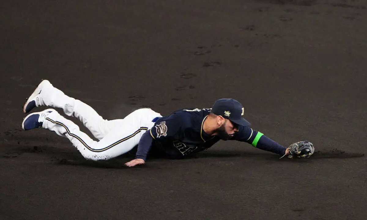 【画像・写真】オリックス・ゴンザレス　好守備で大量失点防ぎ「1点ですんだ」虎党も「ゴンザレスにはやられたわ」