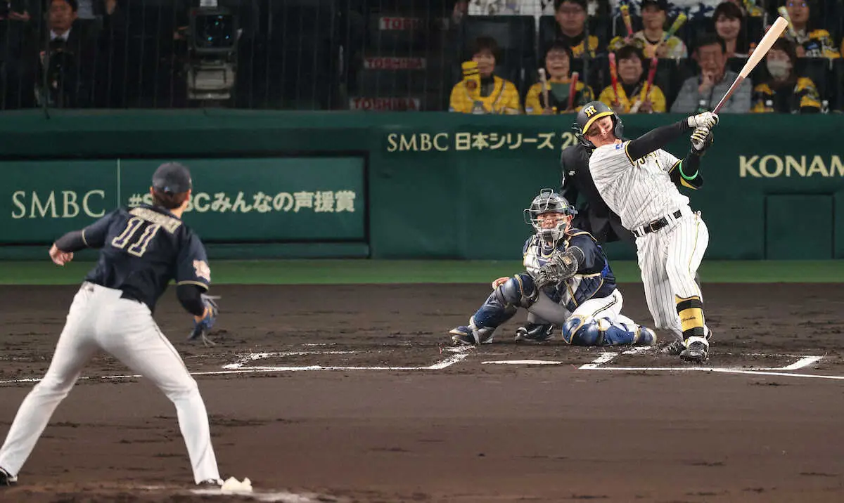 【画像・写真】能見さんの予言的中？日本シリーズ男として浮上した阪神・森下が先制二塁打「能見さんも言うてた」