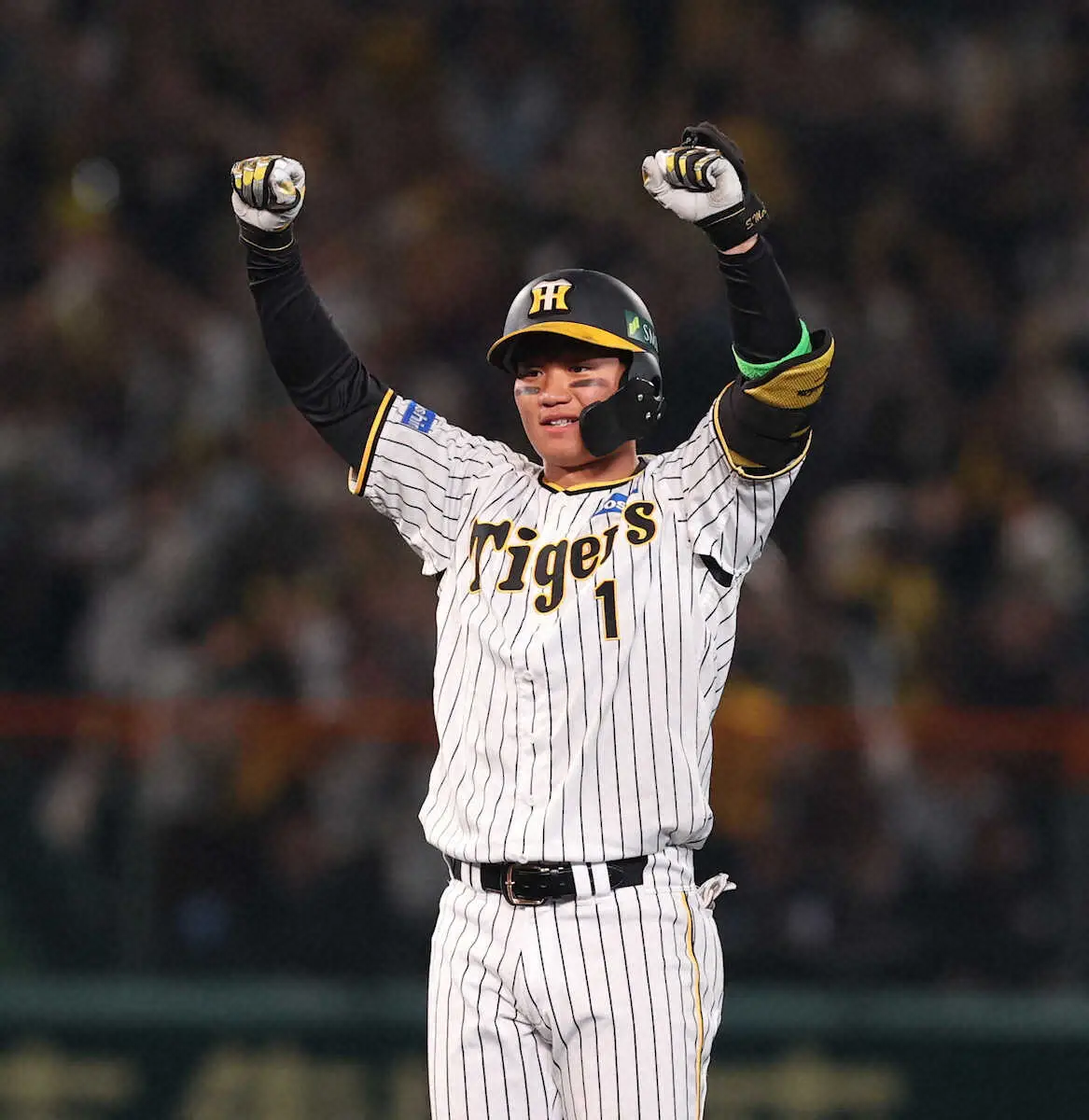 【画像・写真】阪神・森下、初回に痛烈な先制二塁打　前夜の第3戦から2試合連続打点