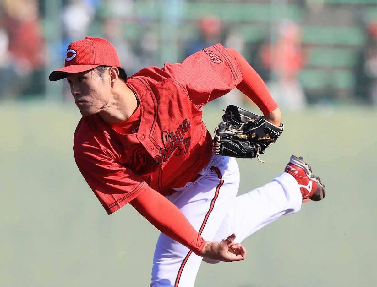 【画像・写真】広島・斉藤が圧巻の侍斬り　最速152キロ2回無安打零封「いい経験になりました」