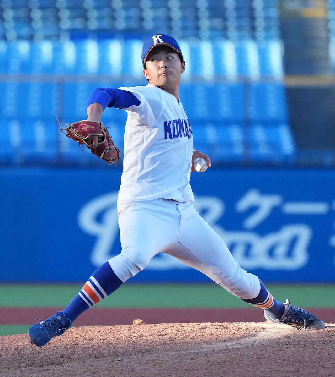 【画像・写真】駒大・東田　好救援3回1安打1失点　1勝1敗1分けのタイに持ち込み「自分の役割を果たせました」