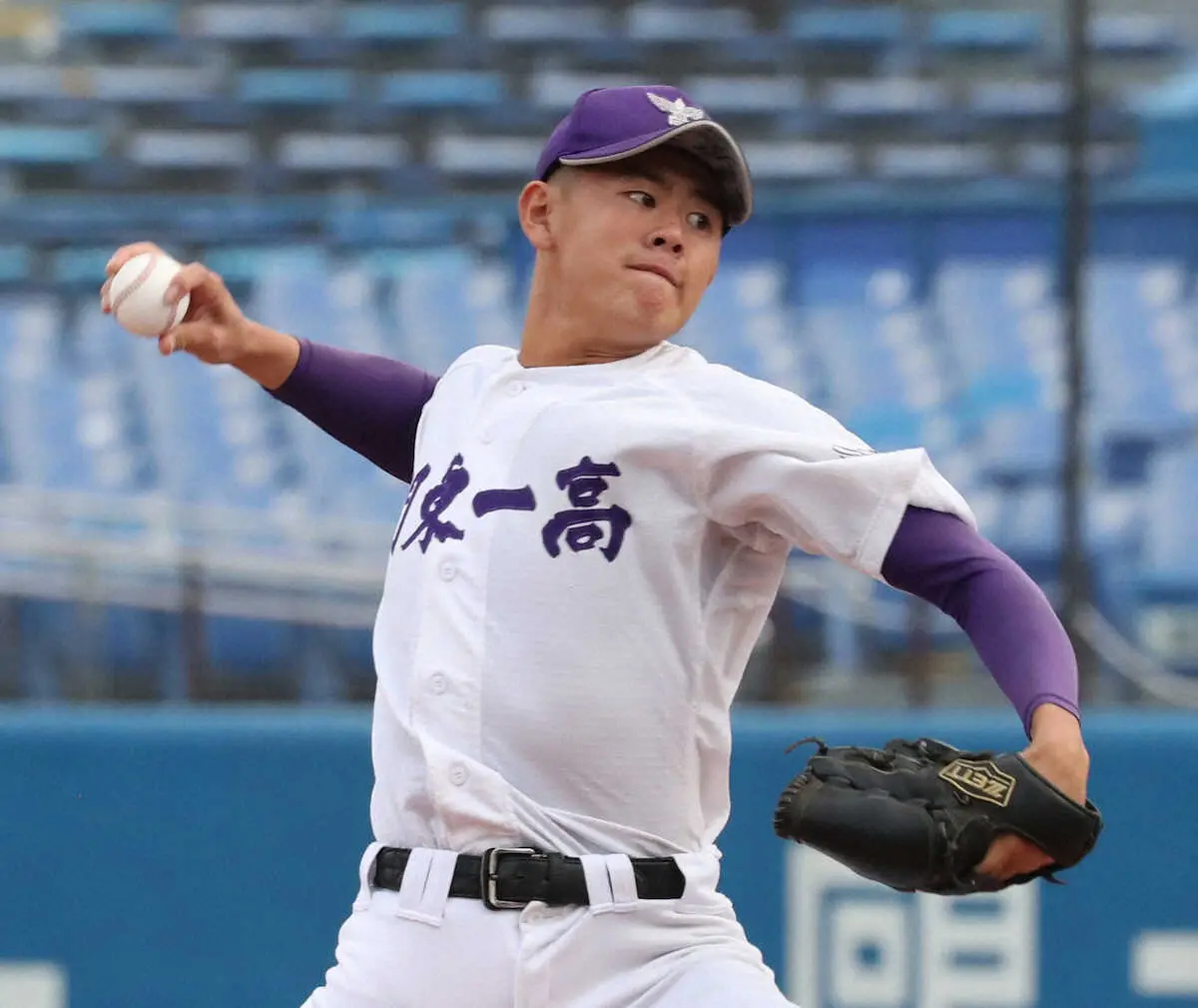 【画像・写真】昨秋の明治神宮大会で好投した関東一・坂井