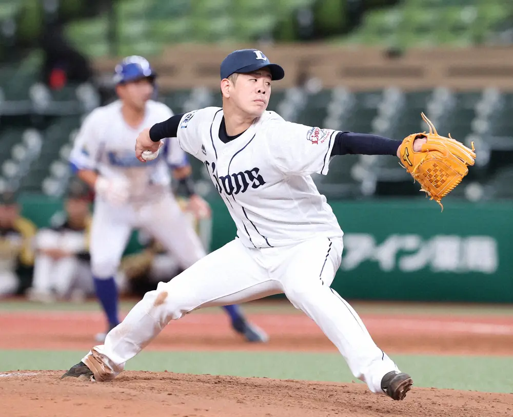 【画像・写真】【トライアウト】元西武・多和田が涙…2年ぶり参加に大きな拍手　現所属「六花亭」ユニで万感の14球