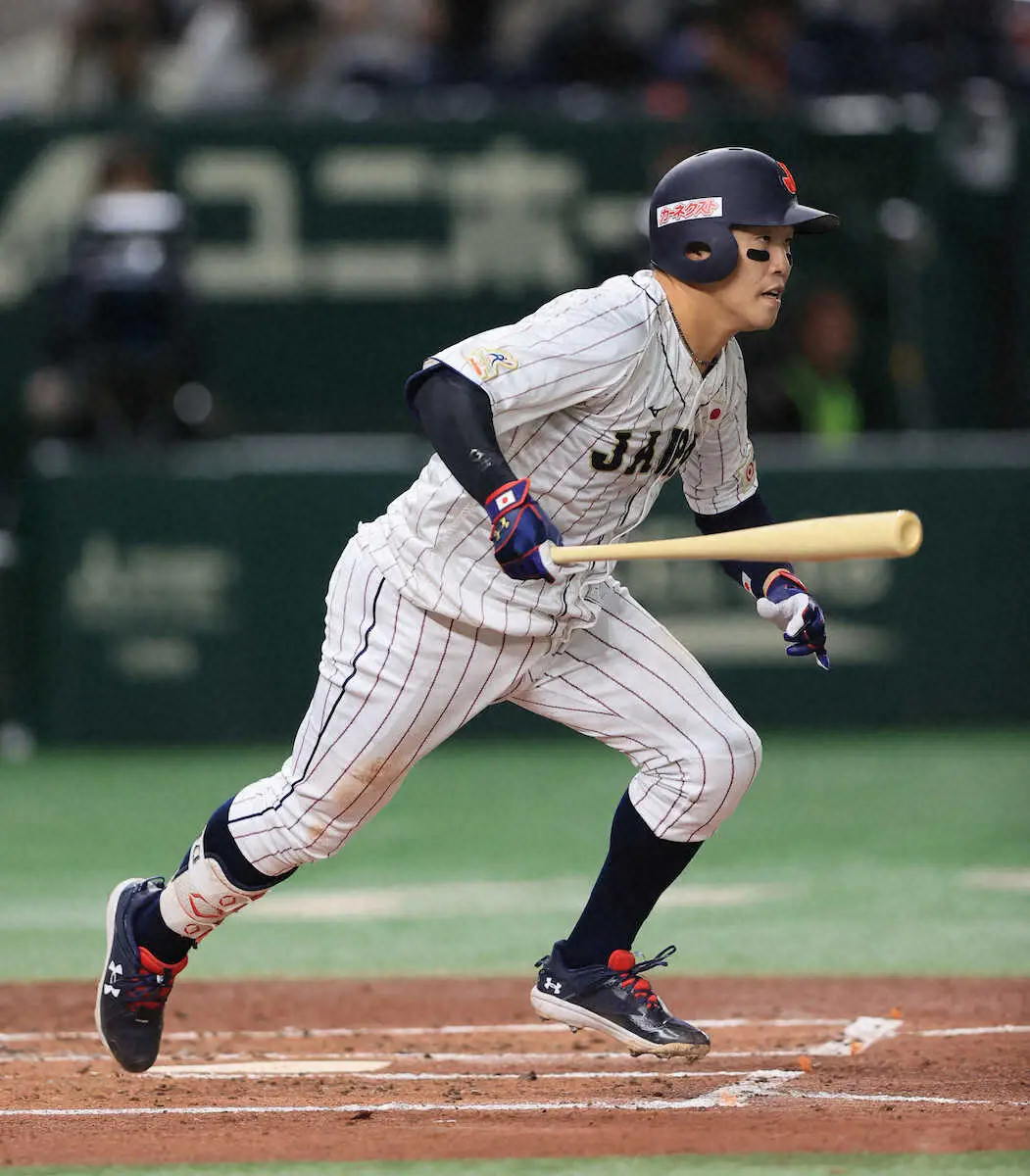 【画像・写真】侍J・小園　5回までに3安打猛打賞達成　韓国の先発左腕を苦にせず、存在感見せる