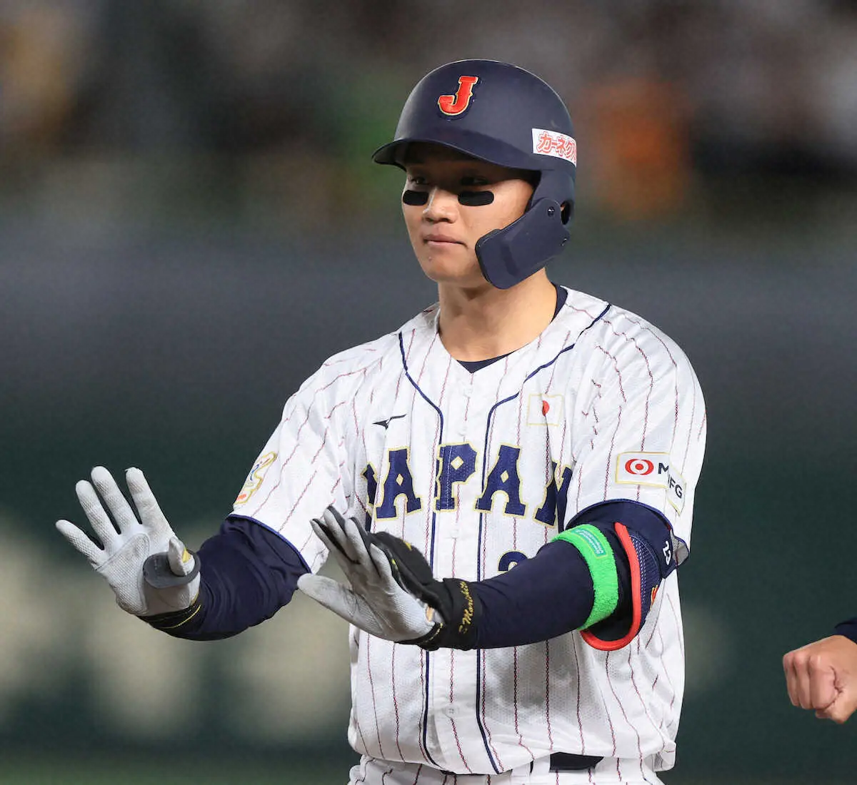 【画像・写真】侍3番の輝き　阪神・森下が2戦連続マルチ&3出塁　「後ろに牧さんがいるのでつなげられたら打線が回る」