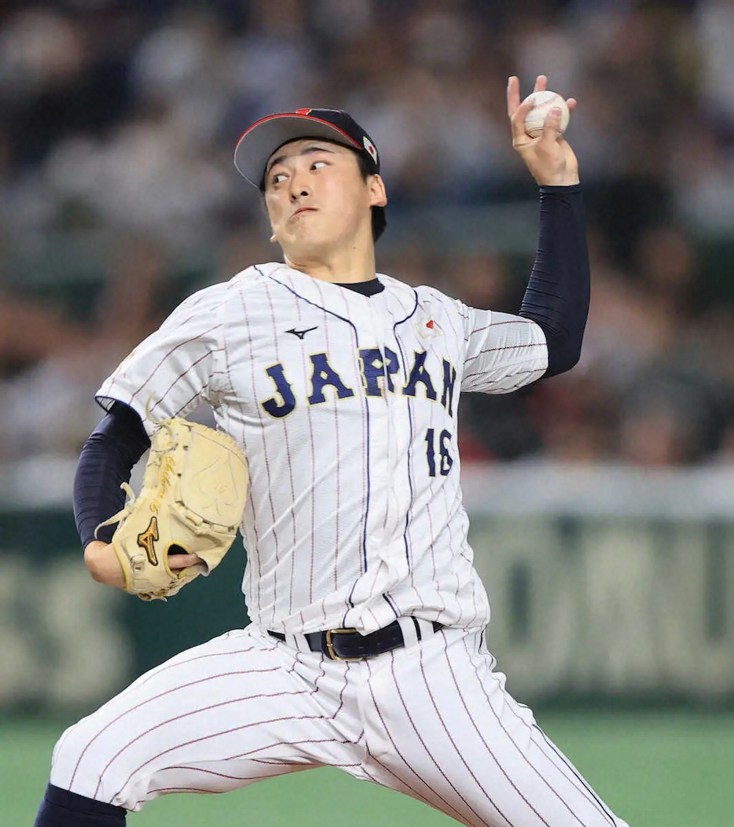 【画像・写真】侍・隅田　WBCの大谷背番16で熱投　7回77球7奪三振無失点　3回まで完全「テンポよく投げられた」