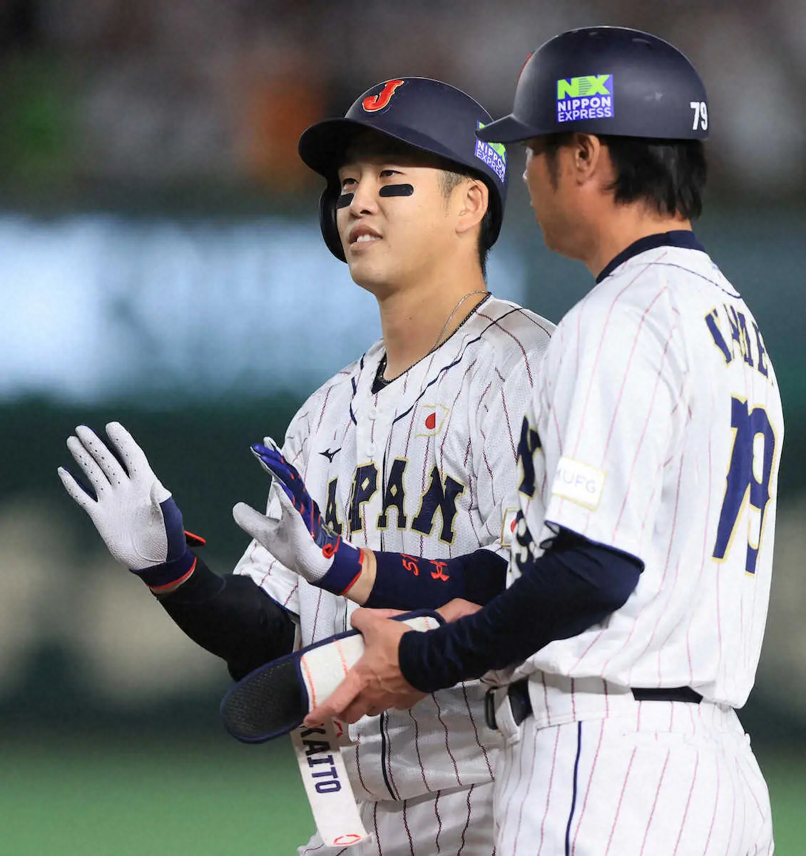 【画像・写真】侍ジャパンは好調な小園の一打で初回から先制「しっかりと仕事をすることができた」万波、佐藤輝は三振