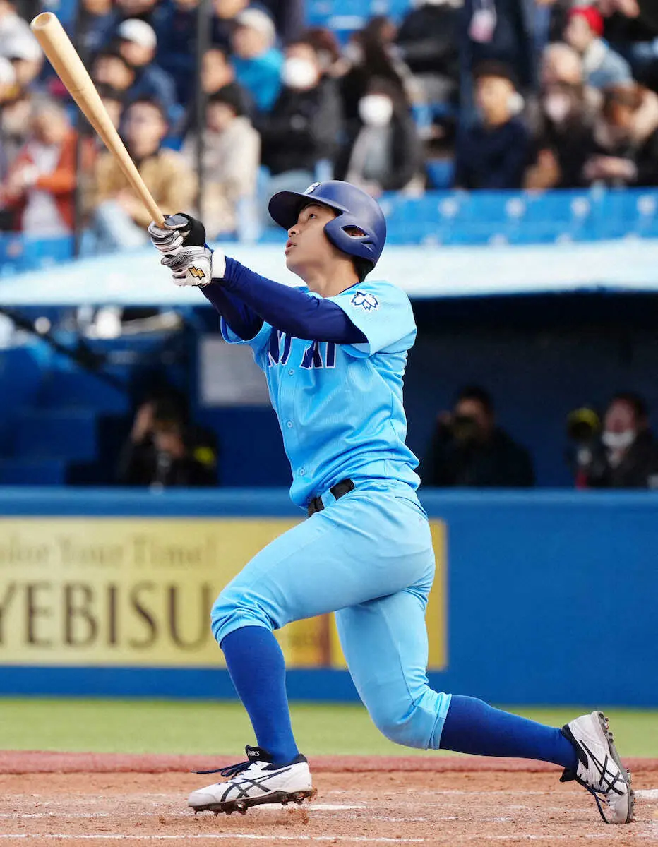 【画像・写真】日体大1年・酒井が大会史上9人目の1試合2発　17年以来の4強決めた